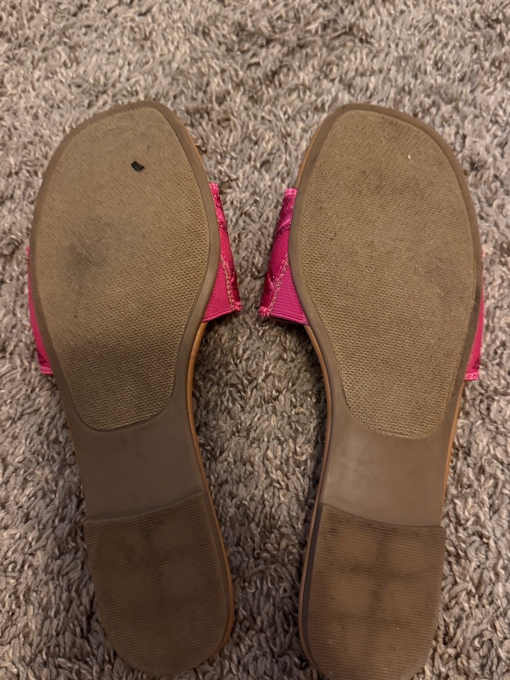 Sugar Hot Pink Embroidered Slide Sandals - Picture 2 of 2